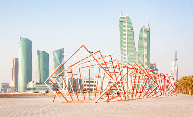 المرفأ المالي في مدينه البحرين , مشروع تنموي تجاري, التصميم المعماري المميز,  الفن الهندسي للأبراج وناطحات السحاب, معالم اقتصادية مشهورة, 