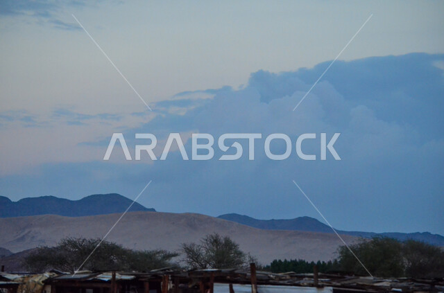 المناظر الطبيعية و القمم و المرتفعات الجبلية، الجبال الوعرة في المملكة العربية السعودية، البيئة الصحراوية و الكثبان الرملية الذهبية، التضاريس الصحراويه في شبه الجزيرة العربيه، النباتات و الأشجار الخضراء في البادية.