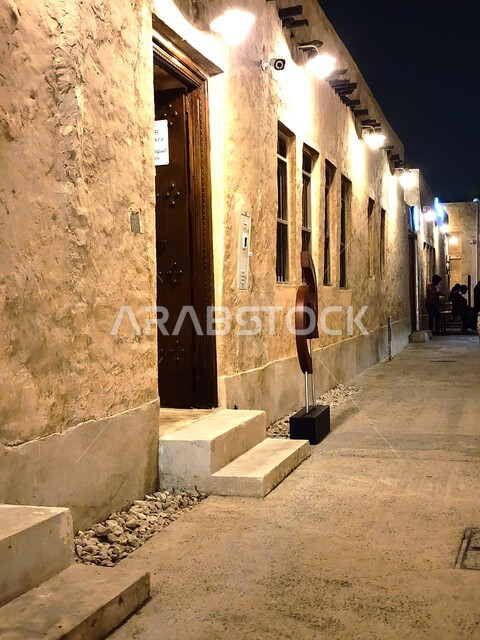 البيوت ومنازل طينية قديمة في دولة قطر، تصميم معماري شعبي قديم، القرى والمدن الأثرية، معالم قطرية شعبية تاريخية