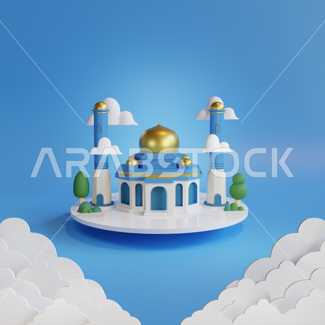 التقرب الى الله تعالى, العبادة وأداء الصلاة في المسجد، خلفيات ثري دي للمساجد الاسلامية، تصميم ثلاثي الأبعاد لمسجد, الديكورات الرمضانية والفن الهندسي والمعماري الاسلامي، زخارف وزينه دينيه للأعياد والمناسبات