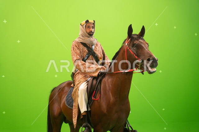 The passion for equestrianism and raising horses, the anniversary of the Founding Day on February 22, the celebration of the founding of the Kingdom of Saudi Arabia in 1727, the founder of the first Saudi state, Imam Muhammad bin Saud, a close-up portrait