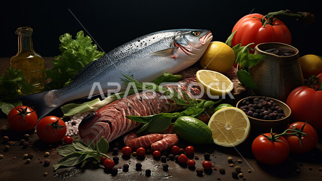 المأكولات البحرية الطازجة, سمك السلمون النيئ المتبل بالليمون، اكلات ووصفات عربية تقليدية، وجبات صحية شهية، المطاعم الشرقية في المملكة العربية السعودية, منتجات محلية وطنية, طبق سعودي تقليدي