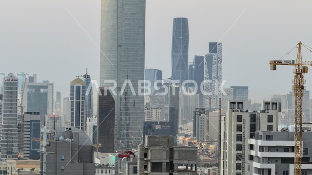 النمو والتطور العمراني في الأبراج وناطحات السحاب في السعودية، الفن الهندسي المعماري للمنشآت ومعالم الرياض السياحيه المشهورة، المباني والأحياء السكنية في وضح النهار