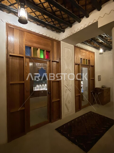 معالم سياحية مشهورة, صورة من الداخل لسوق القيصيرية الشعبي الأثري القديم في محافظة الإحساء في المملكة العربية السعودية, فن التصميم المعماري للأسواق التراثية