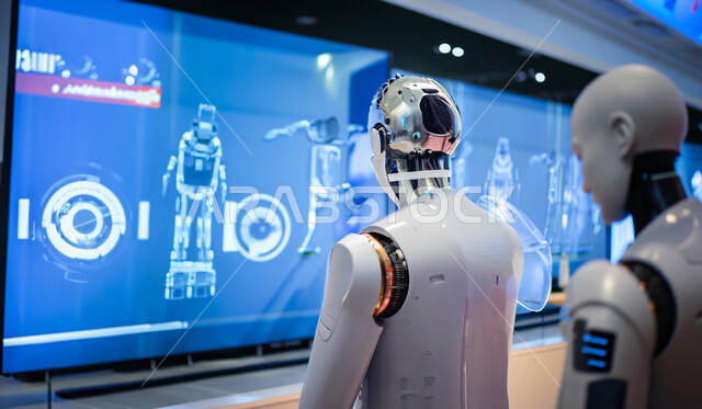 التعلم الآلي عن بعد, رجل آلي عصري متطور, برمجة وتحديث تقنية الذكاء الاصطناعي, النظرة المستقبلية للتطور التكنولوجي في المملكه العربية السعودية, شبكة البيانات الضخمة والتحول الرقمي والتقدم التقني على مستوى العالم