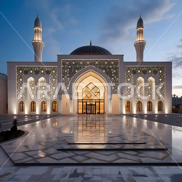 Calling Muslims to perform religious duties and prayers, the advanced Islamic style of mosque architecture, the architectural engineering art of building mosques in the Kingdom of Saudi Arabia, the most famous religious spiritual tourist places, Islamic matters and worship