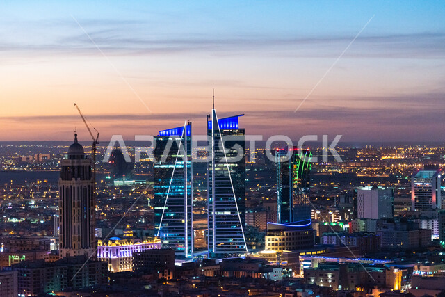 Working to develop modern engineering facilities in the Kingdom, famous tourist places and landmarks to attract visitors from all over the world, advanced arts and architectural designs for the towers of the Saudi capital, skyscrapers and illuminated residential buildings in the city of Riyadh.