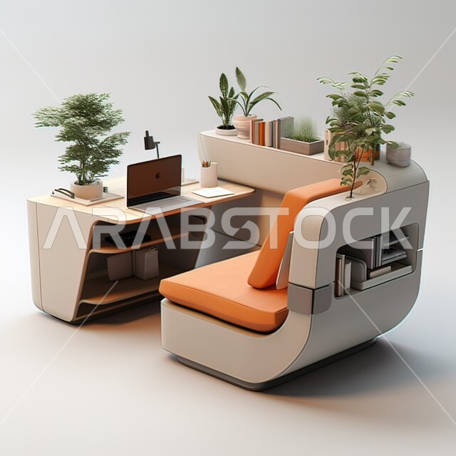 فن استغلال المساحة, تصاميم هندسية حديثة, الفن المتطور للديكورات العصرية, أثاث منزلي راقي, مفروشات ملونة في المملكة العربية السعودية, غرف مكاتب فاخرة, ألوان شبابية متطورة