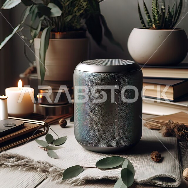  اجهزه الكترونيه حديثه ، جهاز سماعة البلوتوث، تطور  التقنيه والتكنولوجيا ، مكبر صوت لاسلكي على شكل أسطوانة, الاستمتاع بسماع الموسيقى الهادئة, ديكورات وتصاميم داخليه