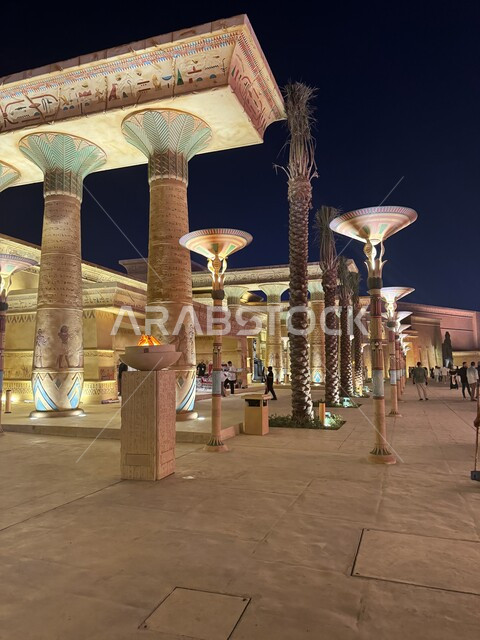 التعرف على المدن والحضارات الدوليه, أماكن الجذب السياحي في السعودية, مناطق الترفيه والتسلية في العاصمة السياحية, الاستمتاع بالتجارب الممتعة, المعالم والآثار التاريخيه في القسم المصري في البوليفارد وورلد, موسم الرياض ورؤية 2030