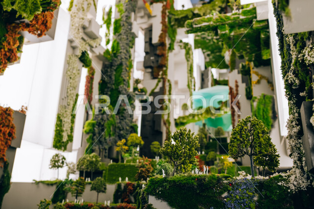 التعرف على مستقبل المجتمعات الحضرية، التطورات العالمية في التصميمات المبتكرة، تناغم المدن مع الطبيعة الخضراء، معرض نيوم لنماذج ومجسمات تصاميم مدينة المستقبل "ذا لاين" في الرياض، عروض مرئية وتقنيات هندسية ومعمارية، رؤية مستقبلية سعودية 2030