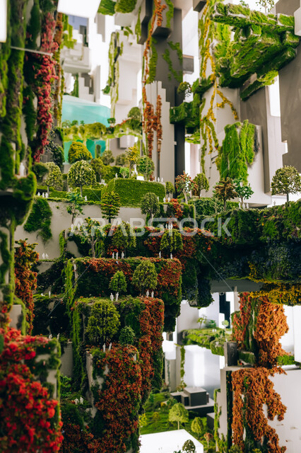 رؤية مستقبلية سعودية2030، التعرف على مستقبل المجتمعات الحضرية، التطورات العالمية في التصميمات المبتكرة، تناغم المدن مع الطبيعة الخضراء، معرض نيوم لنماذج ومجسمات تصاميم مدينة المستقبل "ذا لاين" في الرياض، عروض مرئية وتقنيات هندسية ومعمارية