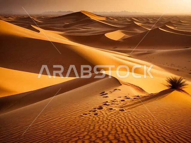 النباتات الشوكية في مناطق البادية والبيئة الطبيعية الصحراوية، التضاريس والمرتفعات والقمم الجبلية في البراري، التكوينات والتشكيلات الصخرية في صحراء المملكة العربية السعودية، الرمال الناعمة والكثبان الرملية الذهبية، خلفيات الطبيعة .