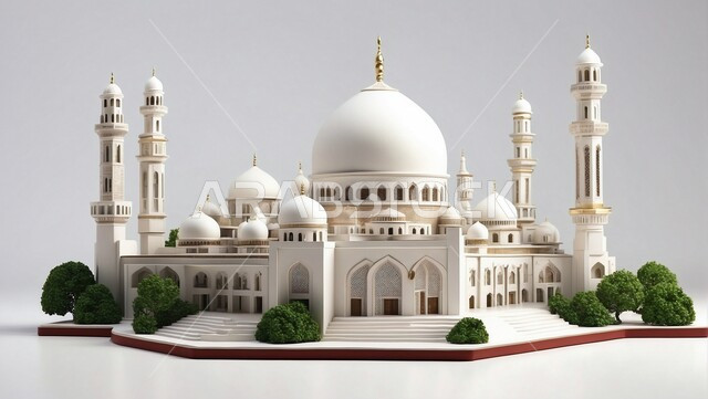 نداء المسلمين لأداء الصلوات, العبادة والتقرب إلى الله, الفن الهندسي المعماري لبناء المساجد في المملكة العربية السعودية, التصاميم والديكورات الدينية الحديثة والمتطورة, رسومات اسلامية ثلاثية الأبعاد, اسلاميات وعبادة