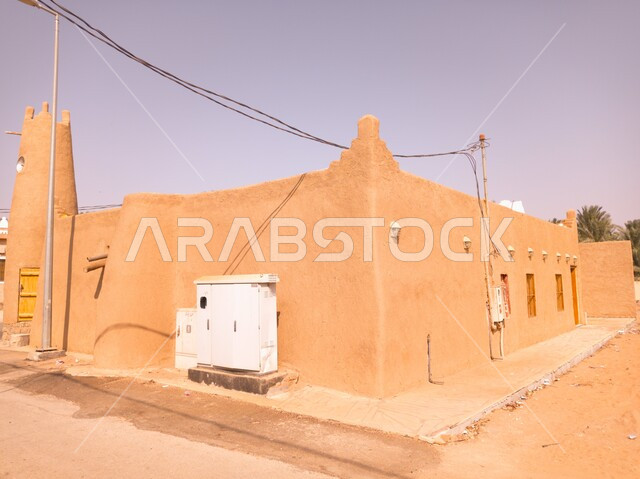  المباني الطينية الاثرية ،مسجد مبني من الطين في مدينة القصيم في المملكة العربية السعودية، القرى والمدن و البيوت التاريخية القديمة، معالم وأماكن سياحيه مشهورة