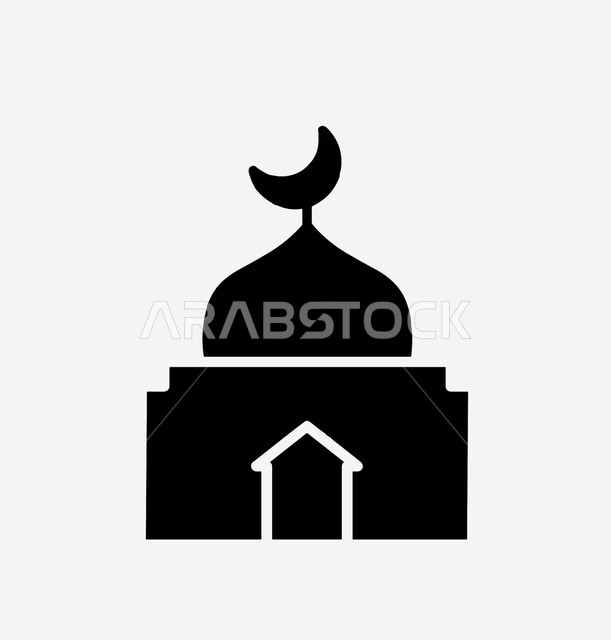 بيئة مريحة للتفكير والاسترخاء، الجوامع توفر الملاذ للمسلمين في الأوقات الصعبة، المكان المناسب لتعلم القران الكريم، العبادة والتقرب الى الله، رسوم توضيحية بالأبيض والأسود للمسجد