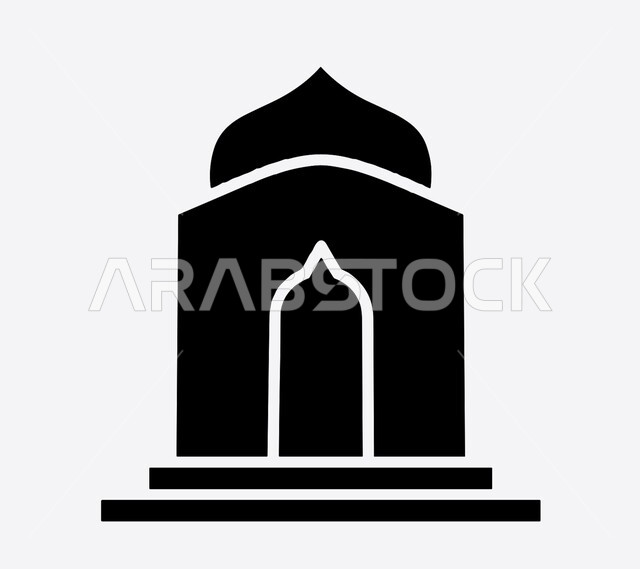 تعزيز الروحانية والاستقرار النفسي، الوحدة والتلاحم بين المسلمين في المصليات، الجوامع توفر الملاذ للمسلمين في الأوقات الصعبة، المكان المناسب لتعلم القران الكريم، العبادة والتقرب الى الله، رسوم توضيحية بالأبيض والأسود للمسجد