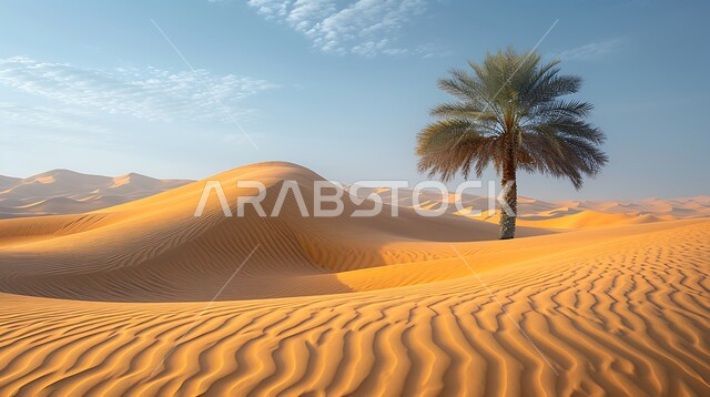 البيئة الصحراوية والتضاريس في المملكة العربية السعودية, التلال والرمال الذهبية الناعمة, التشكيلات الرملية في البيئة الصحراء, معالم سياحية طبيعة مشهورة, الأشجار والنباتات الخضراء, أماكن رحلات السفاري الممتعة