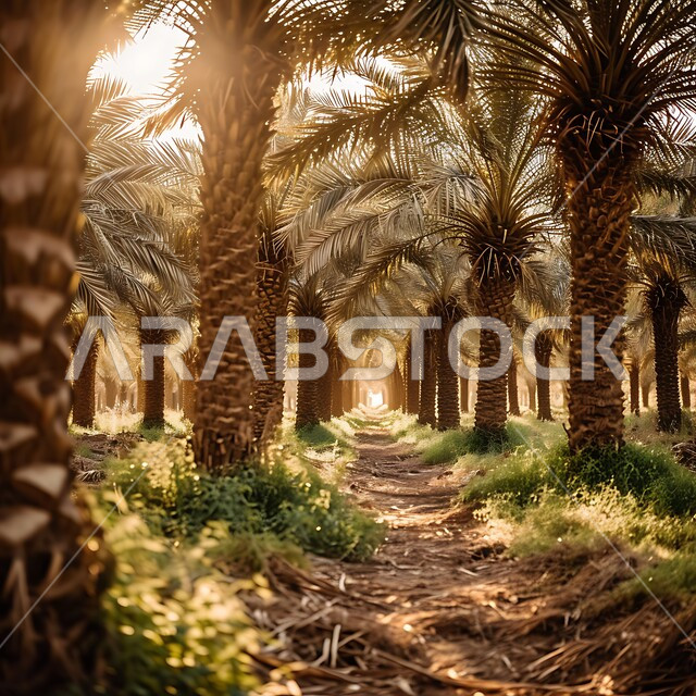 مزارع إنتاج التمور، محاصيل ومنتجات وطنية محلية، حقول أشجار النخيل المثمرة في المملكة العربية السعودية، الأراضي الزراعية و المحميات الطبيعية الخصبة، خلفيات الطبيعة
