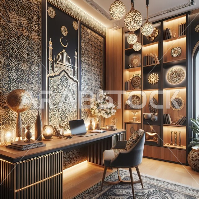 التصاميم العصرية على الطراز الإسلامي, النقوش والزخارف الهندسية الراقية, أثاث راقي للفنادق السياحية, الديكورات الداخلية للمنتجعات في المملكة العربية السعودية, غرف بتصميم عصري ومتطور
