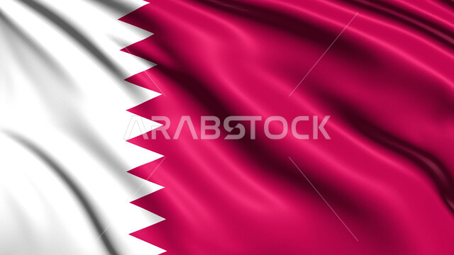 أعلام الدول العربية, صورة مقربة لعلم دولة قطر, رموز قطر الوطنية, اليوم الوطني القطري, حب الوطن والانتماء اليه