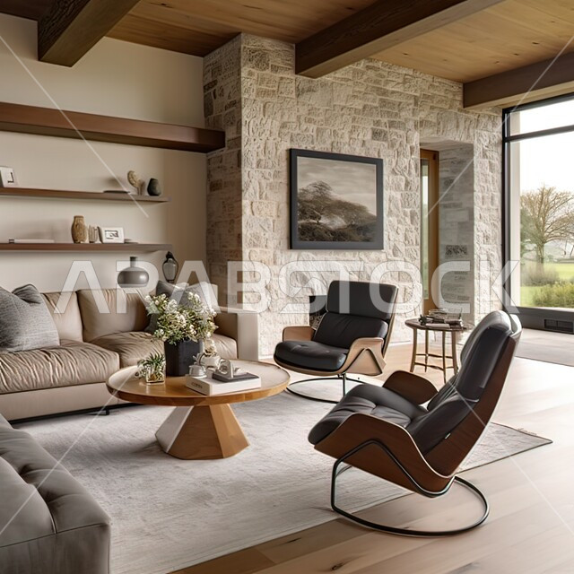 غرفة معيشة بتصميمات عصرية حديثه، ديكورات داخليه متميزة على الطراز الحديث، شقق وفلل سكنية, فنادق ومنتجعات فاخره، غرف جلوس بأثاث منزلي مريح، تحف واكسسوارات راقية