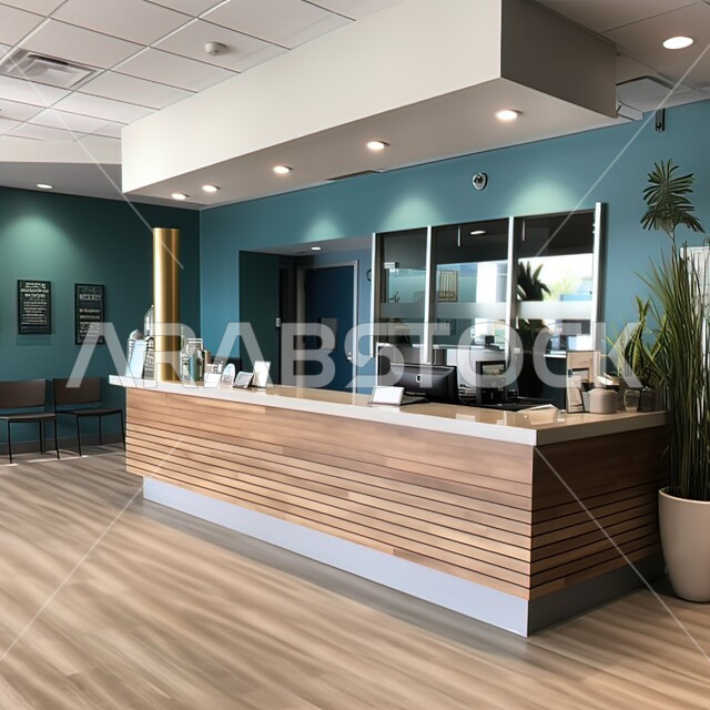 مكتب استقبال بألوان راقية، التصاميم الحديثة والمتطورة, الديكورات الداخلية للفنادق الفاخرة في المملكة العربية السعودية, التصميم المتطور للمنشآت والمباني العصرية, الأثاث الفاخر للأماكن السياحية