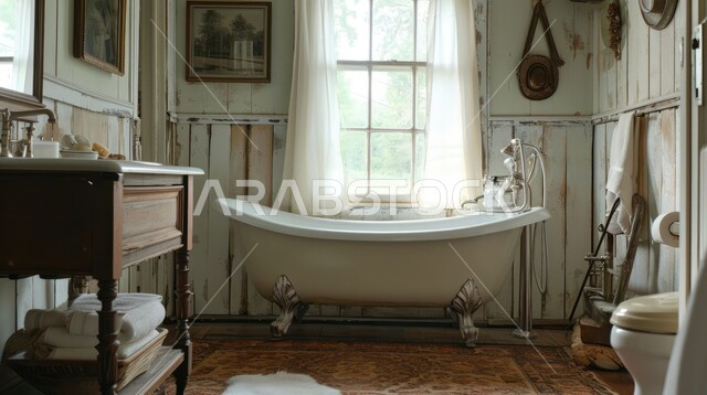 التصاميم الداخلية والديكورات الخشبية الراقية للحمامات الداخلية وأحواض الاستحمام في الشقق الفاخرة، دورة مياه راقية في أحد المباني السكنيه، حمام داخلي معاصر في منزل حديث