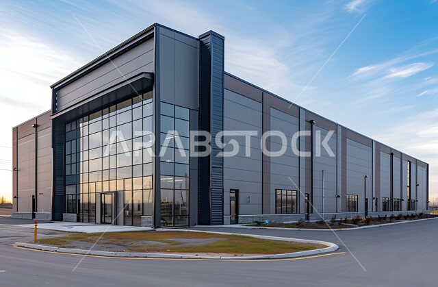 الفن الهندسي المعماري للشركات والمصانع الخليجية، منشآت استثمارية و تجارية في المملكة العربية السعودية في النهار، نمو وتطور التصاميم والديكورات الخارجية للمباني الاقتصادية