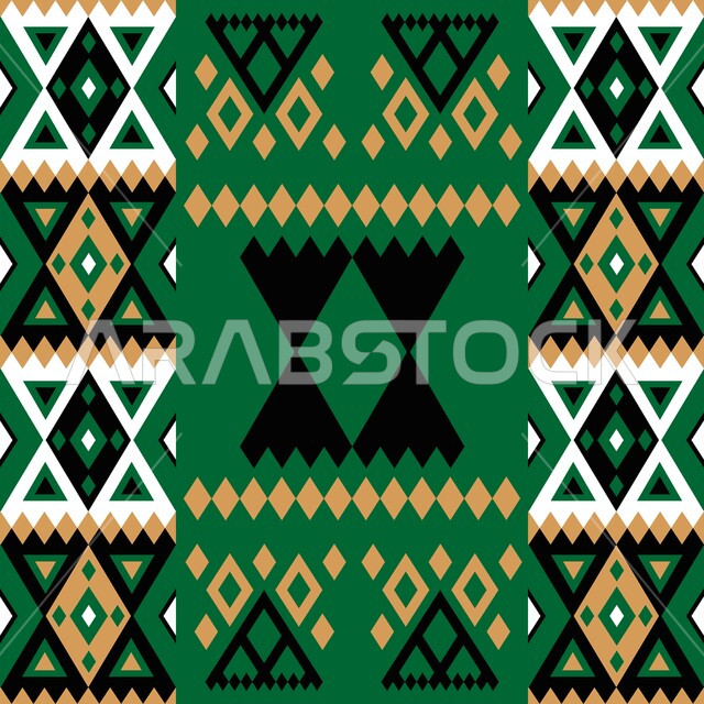 تصميم سعودي تقليدي للنقوش العربيه الاصيله ، الثقافة الشمالية في المملكة العربية السعودية، النقش العسيري الشعبي ، تطريز تراثي لزخرفة السدو القديم ، خلفية ملونه