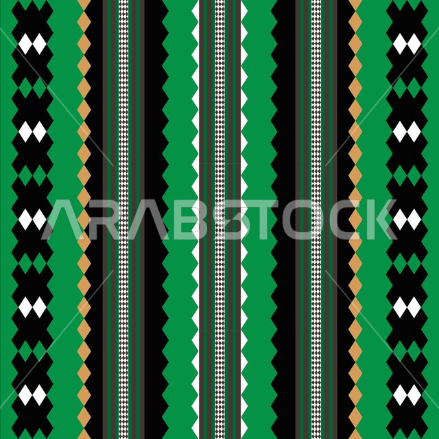 العراقة والأصالة والتراث السعودي، فنون ونقوش تراثية عربية، الطراز الشعبي بزخرفة ونقش السدو العربي، الثقافة الشمالية في المملكة العربية السعودية، تصاميم وأنماط زخرفية ملونة