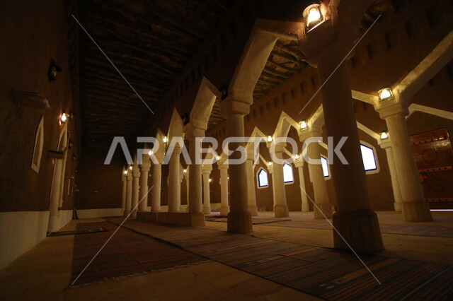 Ancient historical landmarks in the city of Riyadh, famous tourist ...