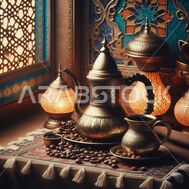 حسن الضيافه والإستقبال في الأعياد والمناسبات الدينية، اتباع العادات والتقاليد السعودية في تقديم القهوة العربية بالدله النحاسية والفنجان، فوانيس مضيئة وديكورات تقليدية، الاستمتاع بالمشروبات الساخنة،  منتجات وطنية محلية، حبوب البن الطازجة