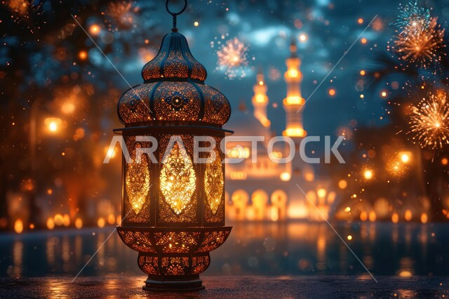 إضاءة وزينة الأعياد والمناسبات, المصابيح الملكية المعلقة على أبواب المسجد الحرام في مكة المكرمة, أجواء رمضانية روحانية, الاحتفال بقدوم شهر الخير, التحف والفوانيس المعدنية التقليدية