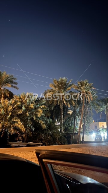 الاهتمام بزراعة أشجار النخيل، بوابة الرستاق في محافظة جنوب الباطنة مضاءة في الليل في سلطنة عمان, معالم ومناطق سياحية تاريخية، مزار سياحي مشهور، مشروع ازدواجية طريق عقبة الرستاق