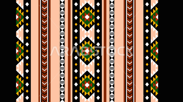  تصميم سعودي للنقوش العربيه الاصيله الملونة في المملكة العربيه السعودية ,فنون حرفيه تقليديه تراثيه ,التراث السعودي الشعبي لزخرفة السدو