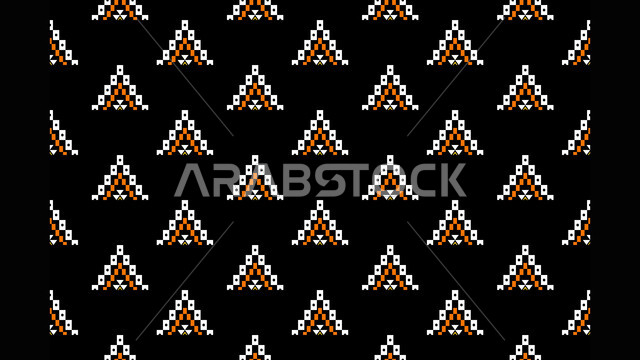 فنون تراثيه حرفيه تقليديه ,التراث الشعبي السعودي لزخرفة السدو, تصميم سعودي للنقوش العربيه الاصيله الملونة في المملكة العربيه السعودية