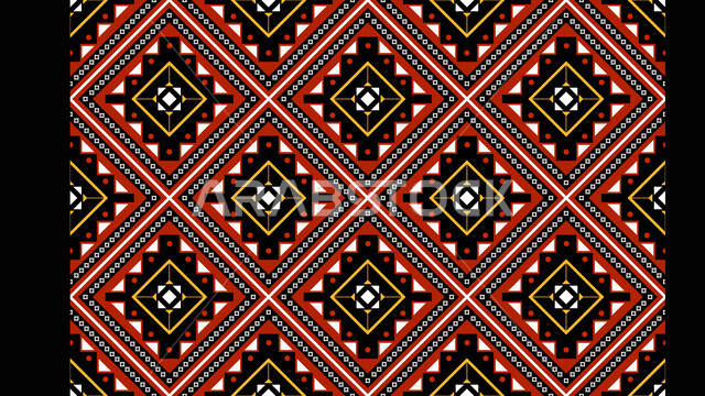 Saudi Gulf Arab design for colorful authentic Arabic inscriptions in the Kingdom of Saudi Arabia, traditional arts and craftsmanship, Saudi folklore of Sadu decoration