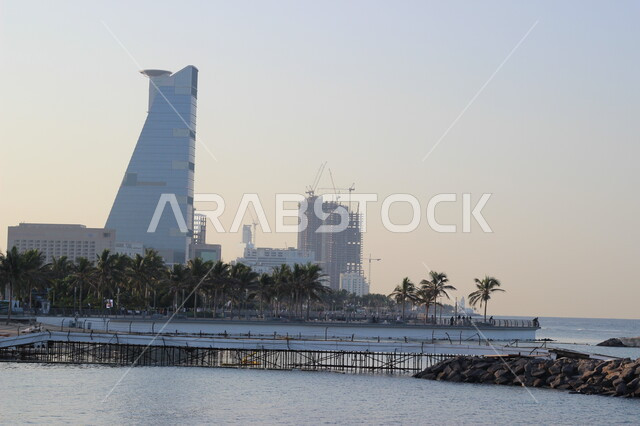 الحدائق والمنتزهات في كورنيش جدة الجديد لاند سكيب، أماكن ومعالم سياحية مشهورة ومميزة، الأبراج وناطحات السحاب على الطراز الحديث،الطبيعة الخلابة في كورنيش جدة بالسعودية، السياحة في المملكة العربية السعودية, خلفية طبيعية
