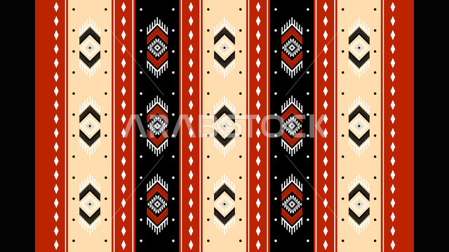 الفن التراثي الحرفي التقليدي ,تصميم سعودي للنقوش العربيه الاصيله الملونة في المملكة العربيه السعودية ,التراث السعودي الشعبي لزخرفة السدو