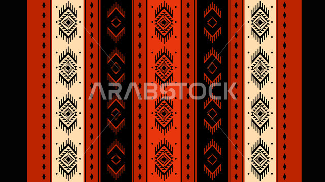الفن التراثي الحرفي التقليدي ,تصميم سعودي للنقوش العربيه الاصيله الملونة في المملكة العربيه السعودية ,التراث السعودي الشعبي لزخرفة السدو