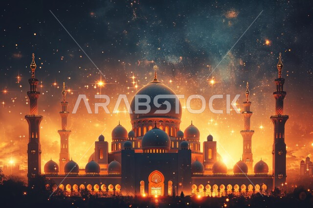 قدوم المسلمين لأداء الصلوات والفرائض, التصاميم والديكورات الخارجية للمساجد في المملكة العربية السعودية, زينة وإضاءة الأعياد والمناسبات, الفن الهندسي المعمراي لبناء الأماكن المقدسة