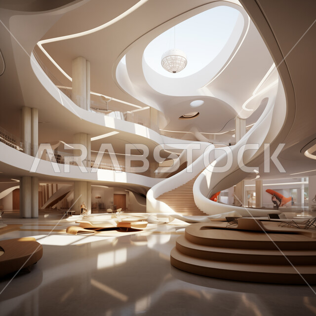 Luxurious décor and designs, rooms with modern contemporary designs, distinctive furniture for clinics, upscale interior décor, residential apartments and villas, glass ceiling windows