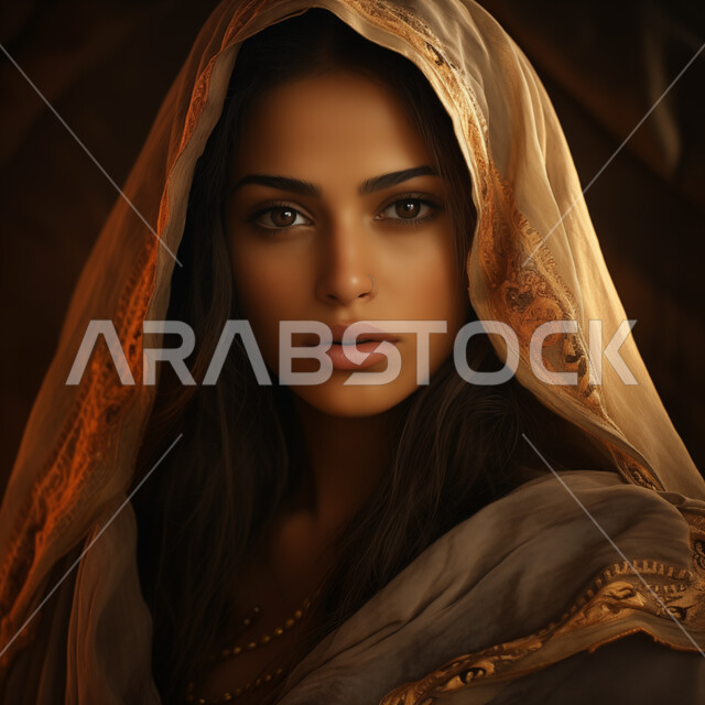 الاهتمام بالأناقة والمظهر الخارجي، أزياء محجبات عصرية حديثة، صورة مقربة لامرأة عربيه خليجيه سعودية مبتسمة ترتدي الحجاب تنظر إلى الكاميرا بإيماءات الجدية والثقه بالنفس، مفهوم النعومة و الأنوثة