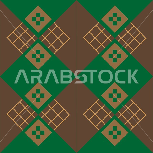 الفن التراثي الحرفي التقليدي, تصميم سعودي للنقوش العربيه الاصيله الملونة في المملكة العربيه السعودية, التراث السعودي الشعبي لزخرفة السدو بأشكال هندسية