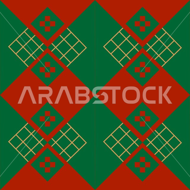الفن التراثي الحرفي التقليدي, تصميم سعودي للنقوش العربيه الاصيله الملونة في المملكة العربيه السعودية, التراث السعودي الشعبي لزخرفة السدو بأشكال هندسية