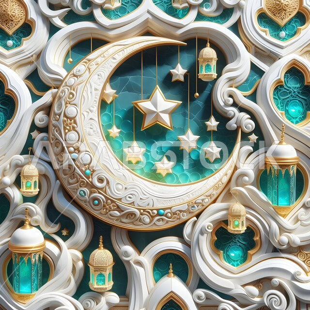 النقوش والزخارف على الطراز الاسلامي القديم, استعداد المسلمين لاستقبال شهر الخير, الاحتفال بالمناسبات الدينية, فوانيس وزينة واضاءة رمضان المبارك, نفحات وأجواء روحانية رمضانية, تصاميم وديكورات اسلامية