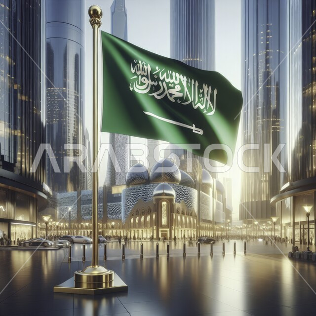 ذكرى العيد الوطني 23 سبتمبر، رمز وشعار وهوية الوطن، الفخر والاعتزاز بانجازات البلد، الاحتفال بيوم العلم السعودي 11 مارس، التقدم والتطور العمراني في البلاد، ناطحات السحاب والابراج في مدن المملكة العربية السعودية