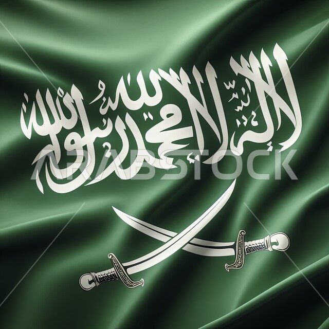 احتفالات بالمناسبات والاعياد الوطنية، صورة مقربة لعلم المملكة العربية السعودية، ذكرى العيد الوطني 23 سبتمبر، الاحتفال بيوم العلم 11 مارس، راية التوحيد والإسلام وشعار الهوية الوطنية، مفهوم حب الوطن والانتماء اليه، الاخلاص والولاء للبلاد