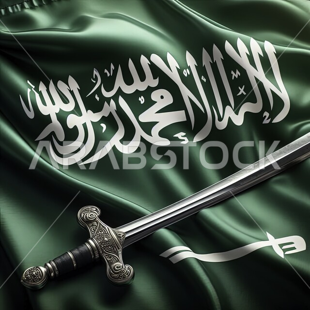 راية التوحيد والإسلام وشعار الهوية الوطنية، مفهوم حب الوطن والانتماء اليه، الاخلاص والولاء للبلاد، احتفالات بالمناسبات والاعياد الوطنية، صورة مقربة لعلم المملكة العربية السعودية، ذكرى العيد الوطني 23 سبتمبر، الاحتفال بيوم العلم 11 مارس